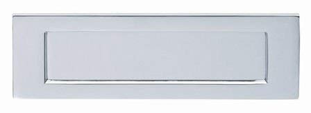 Golden Grace Victorian Postal Letter Plate, Polished Chrome 10