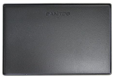SANTOS Grillplatte/Grillplancha - Gusseisen Wendeplatte 45,1x29,5cm - 2 Seitig - Grill-Gussplatte - Guss-Plancha für verschiedene Napoleon Gasgrills