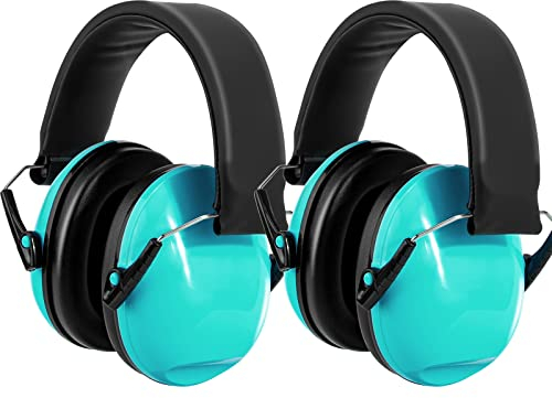 BraveKoi cuffie antirumore per bambini Set di 2, facilmente regolabile, pieghevole, confortevole protezione uditiva, per autismo, dormire, studiare,lavoro, ADHD, fuochi d'artificio, concerto (menta)