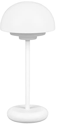 Reality Leuchten LED Akku Außentischleuchte Elliot R52306131, Kunststoff Weiß matt, inkl. 2x Watt LED, Touch-Dimmer