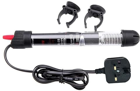 CAM2 Aquarium heating rod, with temperature display Power Saving Heater Aquarium Submersible Heater Fish Tank Water (50w)
