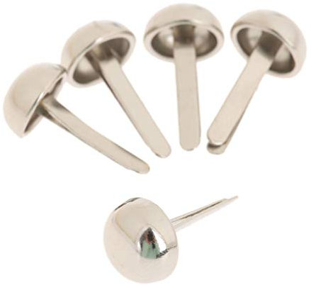 Puntine, puntine for tappezzeria, 100Pcs Chiodi for tappezzeria d'argento Perni decorativi for mobili Testa a cupola tonda Chiodini for unghie Scatola for gioielli Puntina decorativa Perno a pressione