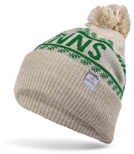 Djinns - Bubble Beanie Winter Jacquard (Sand/Green) - Mütze Strickmütze Wintermütze Wollmütze Winter Unisex