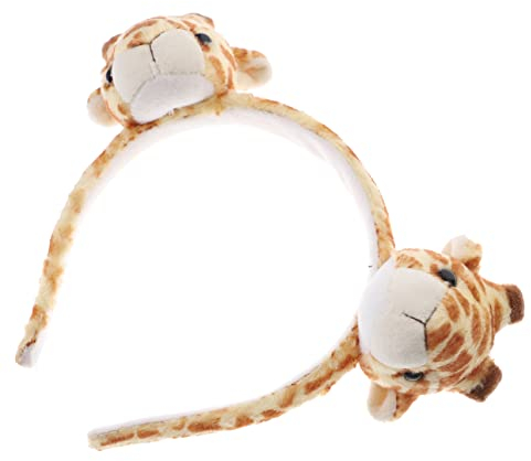 WOONEKY Animal Headband Haarreifen Lustiger Giraffen-haarreif Für Kostümpartys Im Dschungel-thema Süßes Tierdesign Leicht Und Bequem