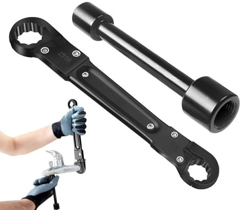 Llave de plomería para espacios reducidos, kit de llave de tope angular, Juego de herramientas de plomería multiusos Juego de llaves angulares, Herramientas ergonómicas de fontanero, llave inglesa, he