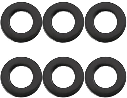 The Lord of the Tools Lot de 50 rondelles rondes M10 en acier inoxydable 304 pour voitures, meubles, ustensiles de cuisine, bâtiments, vis et boulons, noir, 10 x 20 x 2 mm