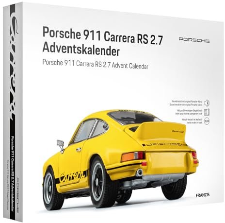 FRANZIS 67273 - Porsche 911 Carrera RS 2.7 Adventskalender, Modellbau 1:24
