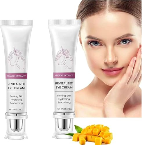 Eyelift Serum Mango Revitalize Augencreme, aktivierende und straffende Augencreme, gegen Falten und Augenringe (15 g)
