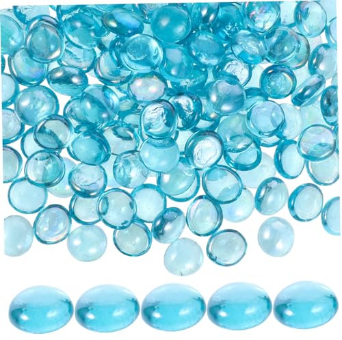 GALPADA Decorative Glass Gravels for Aquariums Crystal Stones for Fish Tank Landscaping Flower Pot Decoration Safe Natural Fish Safe Macadam