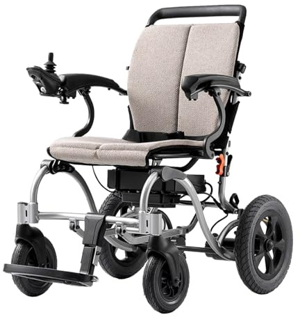 Sedie A Rotelle,Carrozzina Elettrica Leggera In Alluminio,Carrozzina Elettrica Multi-Terreno,Con Batteria Al Litio Rimovibile Da 12 Ah,Per Viaggi E Uso Quotidiano A