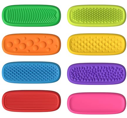 xbiez Children Sensory Toy Stone Calming For Stress Relief Novelty Silicone Gadget Textured Stress Relief