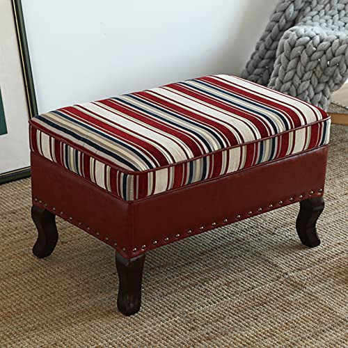 Träbänk For Entrén Med Sammetssits, Modern Accentfotpall For Sovrum, Vardagsrum, Studentrum(I,39x18x16inch)
