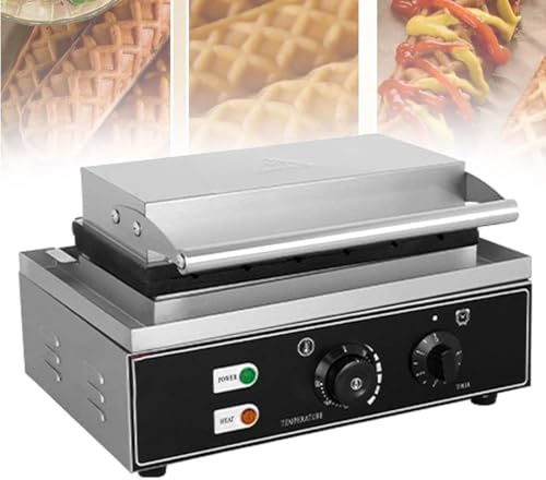 1500W 6PCS Electric Crispy Stick Machine, Commercial Waffle Maker Machine, French Hot Dog Waffle Maker Iron Machine, Non-Stick Corn Dog Waffles Maker Roasting Machine