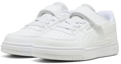 Puma CAVEN III AC+ PS - Zapatillas Deportivas, Color Blanco y Plateado, Talla 1.5 UK Niño