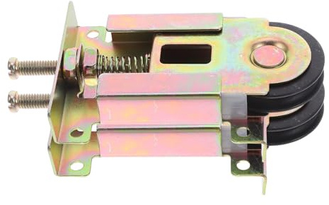 DOITOOL Roulettes Coulissantes pour Porte de Placard Miroir, Lot de 2 Roulement à Billes en Acier, Système Réglable Support Métallique Amovible, Installation Facile, Adaptées aux Portes