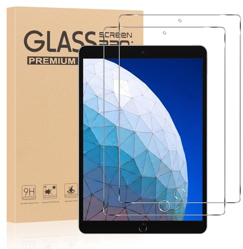 Coiwxmoi 2 Piezas Protector de Pantalla para iPad Air 3 10,5 Pulgadas (2019), iPad Pro 10,5 Pulgadas (2017), Cristal Vidrio Templado, 9H HD Transparente, Alta Sensibilidad Anti-arañazos