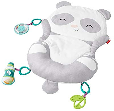 Fisher-Price GJD28 - Allt-i-ett-pandalekmatta, Mjuk Matta med Leksaker för Lek på Magen, för Nyfödda och Småbarn