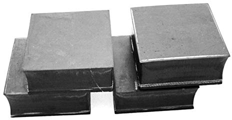 Gummiauflage 110x110x30mm (Karton mit 4 Stück) Gummi-Unterlage Wagen-Heber Hebebühne eckig Auto Set Unterstellbock Klotz Rangier-Wagenheber Puffer Reifen Reifenwechsel LKW Räder KFZ Tuning Zubehör