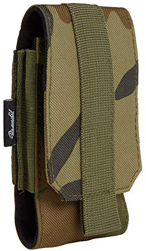 Brandit MOLLE TASCHE MAGAZINTASCHE/FLASCHENTASCHE/GÜRTELTASCHE ARMY MODULAR 13-TYPEN, Produkt:Telefontasche (mittel), Farbe:Woodland