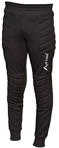 ATTONO Pantalon de gardien de but pour enfant - Pantalon de gardien de but rembourré au niveau des genoux et des hanches - Noir - 140 cm