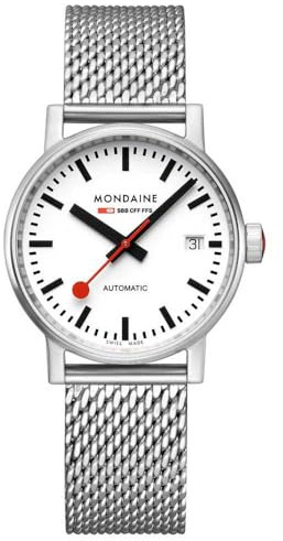Mondaine Evo2 Automatic Herren Uhr analog Automatik mit Edelstahl Armband MSE.35610.SM