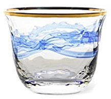 Bicchieri Acqua Vetro Coppa di vetro bordata con linea d'oro senza piombo alessale for uso domestico succoso occhiali piombo stile trasparente stile bere bicchieri tazza Bicchieri Acqua ( Color : D )