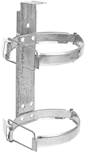 Fire Extinguisher Wall Bracket 5kg Wall Mounted Silver Iron