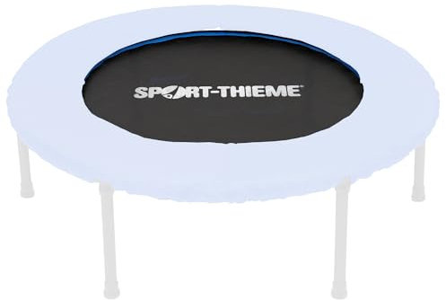 Sport-Thieme Trampolin Sprungtuch Fix Flex Pro | Hohe Belastbarkeit und Reißfestigkeit | Für Trampoline | Schwarz Blau | Polypropylen Gewebe, Gummiseil, stabile Befestigungshaken
