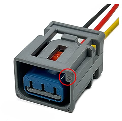Connecteur étanche électronique automatique de faisceau de câbles de prise haute tension de bobine d'allumage à 3 broches avec câble 1WTT-14A464-MA compatible avec F~rd H~nda ( Color : 3Pin Female A ,