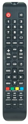 ROLLGAN Telecomando di Ricambio Adatto Per NORDMENDE TV ND50S3000M-SMART ND55KS4400M-SMART ND39S310H-SMART ND32S3600M-SMART ND24S3500M ND32S3600 ND28S3200M ND39S3500M ND43S3200M
