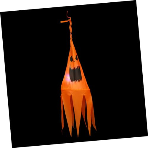 Supvox 1stück Hängende Wind Sock Für Halloween Glühender Windsack Polyester Gruselige Garten Deko Für Party Und Feiertage Verschönerung Ihrer Außenbereiche
