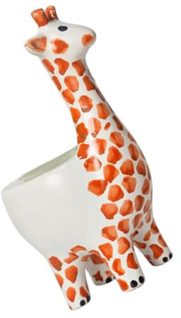 OFFSCH Künstliche Pflanzen Topf Cartoon Stil Blume Pflanzer Keramik Pflanzer Für Indoor Decor