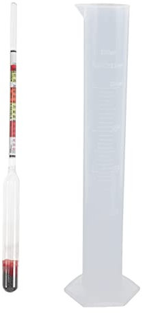 Cabilock 1 Satz Amerikanisches messgerät Messzylinder Heimbrauzubehör Brauen Aräometer Weinherstellung Fermentieren Fernet Menta Brauwerkzeug Werkzeuge zum Bierbrauen Glas