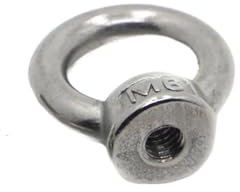 Ringform Ringschrauben, Ringmutter, Hebe-Roggenmuttern/Schraubenring, Ringschraubenring, Hakenmutter, Schrauben M3, M4, M5, M6, M8, M10, M12, Edelstahl 304(Lifting Eye Screws,M4 1pc)