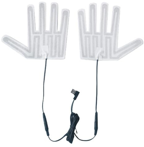 Swiixxer USB-Beheiztes Handschuhpolster Winterwarmes 5-Finger-Handschuh-Heizkissen Elektrischer Heizfilm Handschuh-Heizblatt zum Skifahren Langlebig Einfache Installation Einfach zu Verwenden