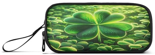 RPLIFE Magic Forest - Estuche de lápices (tamaño grande), diseño de bosques, Flourish Trébol Verde Brillante, talla única, Estilo artístico