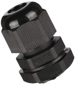 Unifizz M16-Kabelverschraubung, langlebiger Gewindeverbinder mit Kontermutter für Kabeldraht mit 4–8 mm Durchmesser, Schwarz, 10 Stück