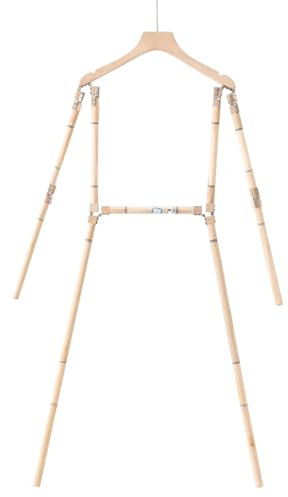 XNZJHPP Hängende Schaufensterpuppe, Kleiderbügel aus Holz, Schneiderpuppe, Flexibler Kleiderständer