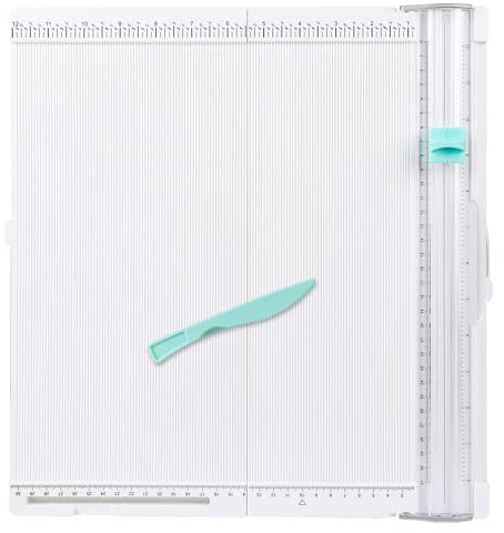 lalago Taglierina per Carta A4, 35 x 36cm Tagliacarte con Funzione di Piegatura, Cordonatrice, per Carta Foto Coupon Etichette Scrapbooking e Cartoline