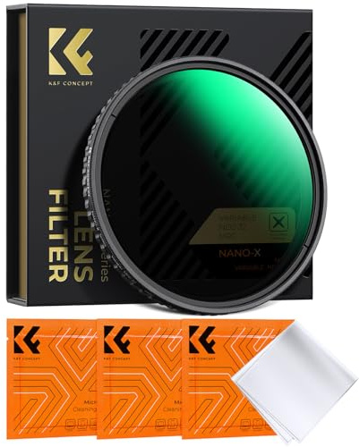 K&F CONCEPT Variabler ND Filter 72mm 1-5 Blenden ND2-ND32 Graufilter