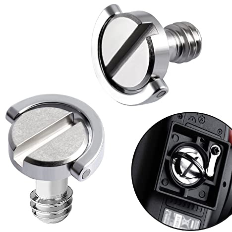 1/4 zoll Schrauben Kameraschraube Camera Mounting Screw 2 Stück Stativ Schraube für Kamera-Stativ Schnellverschluss Platte Einbeinstativ Elektronisches Zubehör(2)