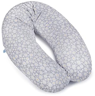 Ceba Baby® Stillkissen - Lagerungskissen für Babys - Schwangerschaftskissen aus 100% Baumwolle - XXL groß Seitenschläferkissen - 190 cm - Öko-Tex Standard 100 - Kamille
