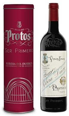 Protos 27 Vino Tinto de Autor, D.O. Ribera del Duero, Tempranillo, 750ml | Botella individual con Cánister de 750 ml - Estuche regalo
