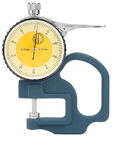 0-10mm Medidor digital de espesor, Medidor de papel, Tarjeta de metal Indicador de alta precisión, Pantalla Calibrador Micrómetro electrónico, Herramienta de medición 0-0.4 ''