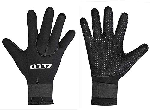 ZCCO Guantes de Buceo de Neopreno de 3 mm / 5 mm, Guantes térmicos de Traje de Neopreno de Doble Capa con muñeca elástica y partículas de Resistencia al Deslizamiento (5mm, M)
