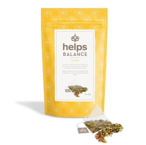HELPS INFUSIONES - Infusión Depurativa De Manzana, Escaramujo, Manzanilla Y Raíz De Achicoria. Infusión Ayurvédica Detox. Helps Depurative. Bolsa de 15 Pirámides.