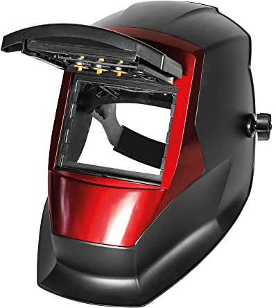 MAUK Solar Automatik Schweißhelm Swap Front für MIG, TIG, MMA, Plasma | Profi Schweißmaske mit Klappvisier, DIN 9-13, Grind-Funktion, UV/IR-Schutzfilter für Schweißer