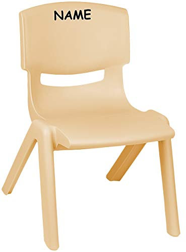Tisch & Stühle Sitzgruppe Artikel & Farbe frei wählbar Kinderstuhl - Holz Farben/beige - bis 100 kg belastbar/stapelbar/kippsicher - incl. Namen -..