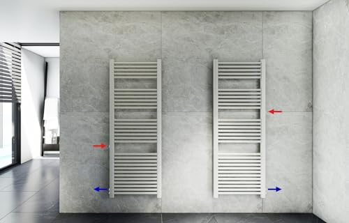 Premium Austauschheizkörper Renovierungsheizkörper Badheizkörper Seitenanschluss (500mm * 1600mm- Anschluss 900/940 mm)