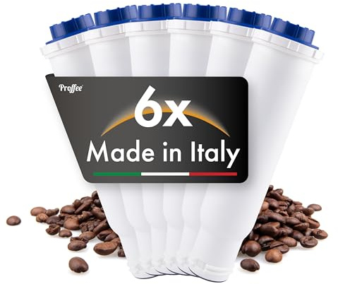 Proffee Metis | 6x Filtro de agua compatible con Krups F088 Aqua Filter System, Melitta Pro Aqua, Nivona NIRF-700 cartucho filtrante para cafeteras automáticas y máquinas de café | Filtro de agua dulce para cafeteras automáticas Krups, Melitta, Nivona con filtro F088 Aqua, Pro Aqua, NIRF700 - NIRF 700